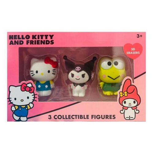 Hello Kitty  3D  set 3 gomme da cancellare