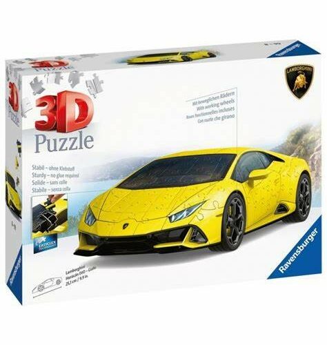 Puzzle 3D : Lamborghini Huracán EVO giallo