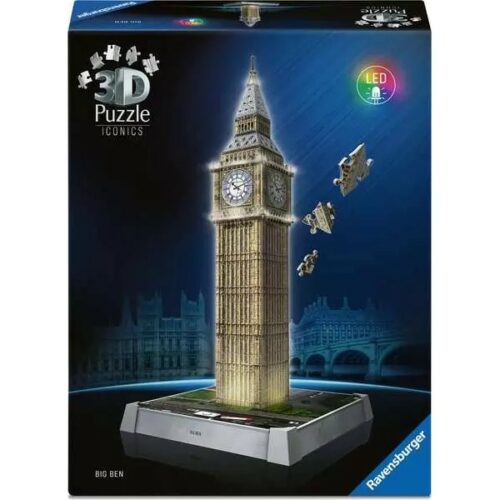 Puzzle 3D Iconics con led: Big Ben