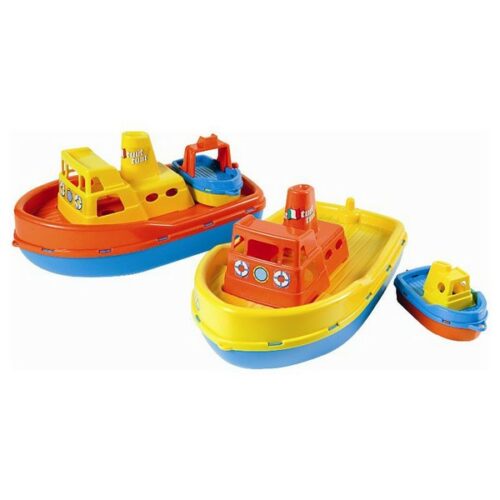 Barca con barchetta  da spiaggia