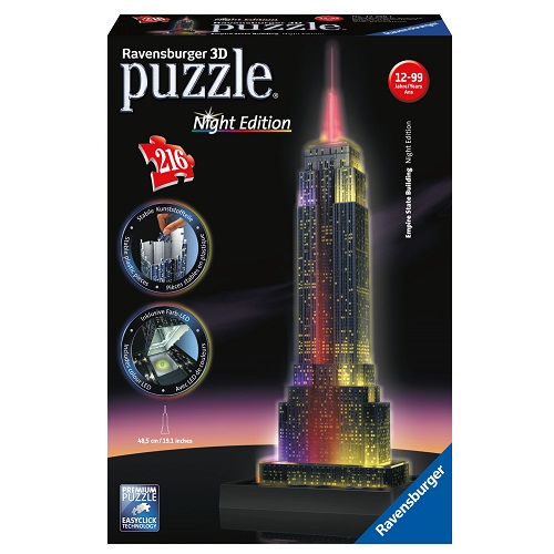 Puzzle 3D: Empire State Building con luce