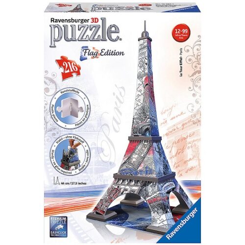 Puzzle 3D Tour Eiffel flag edition