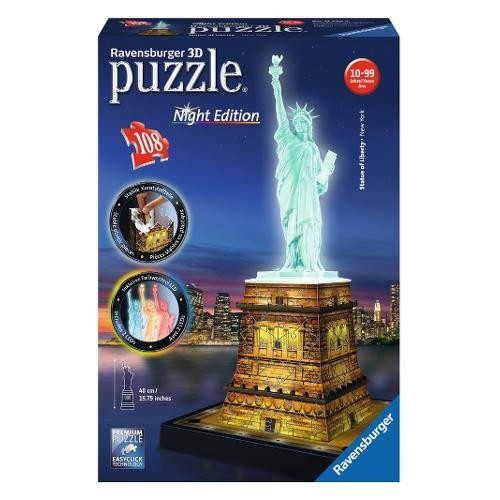 Puzzle 3D: Statua della Libertà con led