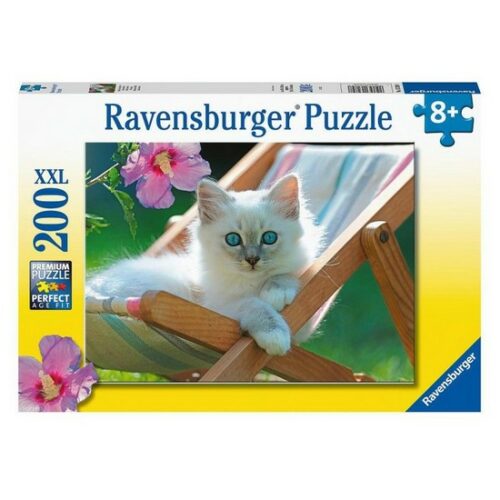 Puzzle 200 pz XXL: Micio Bianco