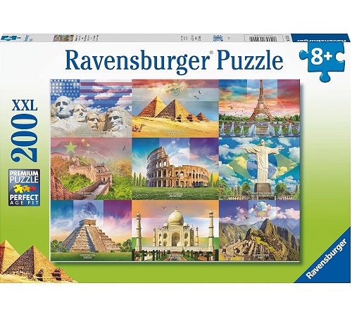 Puzzle 200 pz XXL: Monumenti del mondo