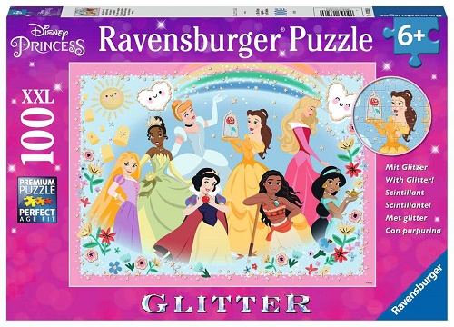 Puzzle 100 pz XXL Disney Princess - Glitter