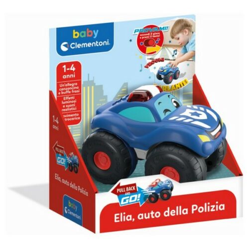 Elia, auto della Polizia retrocarica