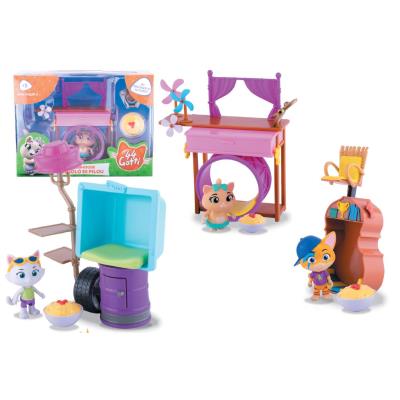 44 Gatti personaggio con accessorio asst.