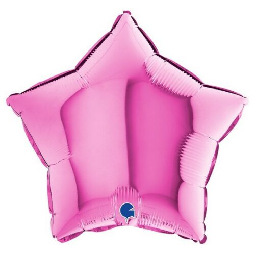 Palloncino metallico stella rosa