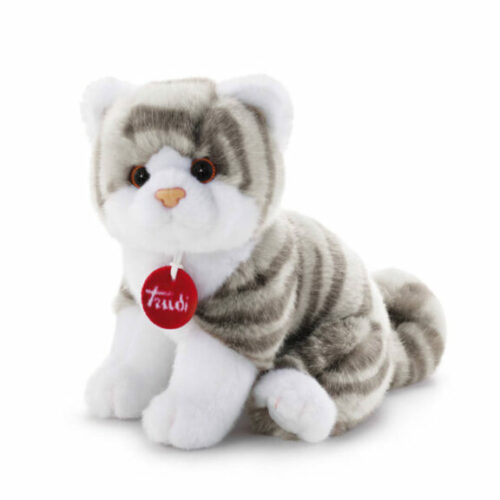 Peluche Trudi Gatto  Brad tigrato grigio S