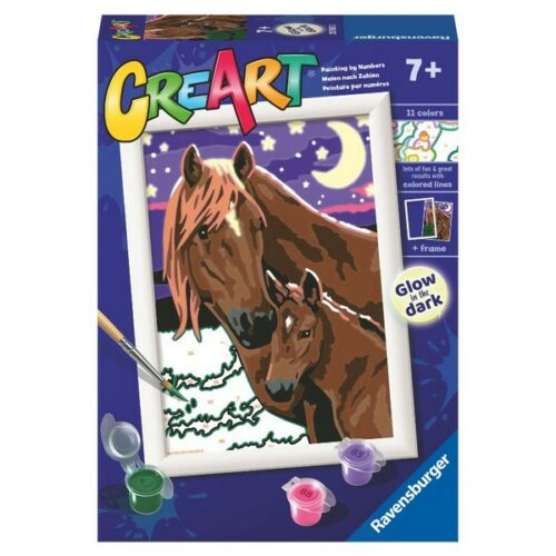 CreArt Serie E Classic - Cavalli luna e stelle fosforescente 7+