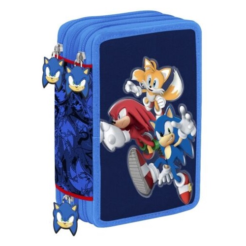 Astuccio 3 ZIP SONIC 3 personaggi