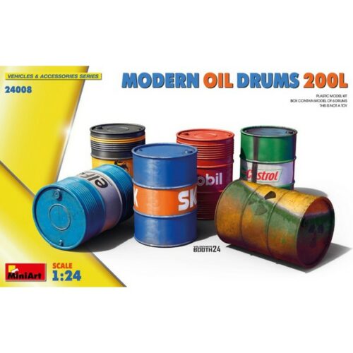 1/24 MODERN OIL DRUMS 200L KIT 1:24