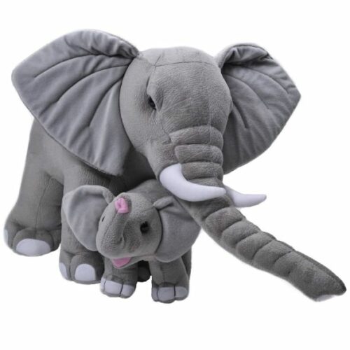 Peluche Mamma e cucciolo Elefante