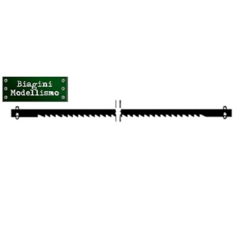 Lame per sega a scorrimento standard con estremità a perno. 127 millimetri