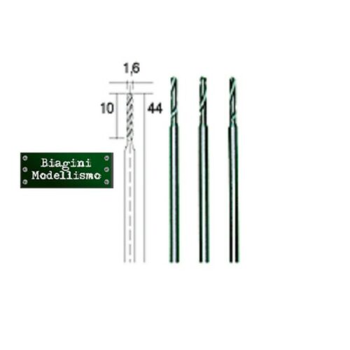 Per metallo, plastica, legno: punte HSS mm 1,6