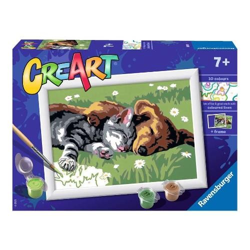 CreArt Serie E Classic - Cane e gatto dolce sonno 7+