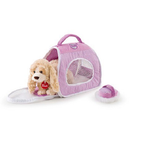 Peluche Trudi Cagnolino Always with you con trasportino asst.