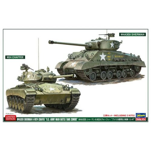 1/72 M4A3E8 Sherman & M24 Chaffee "U.S. Army Main Battle Tank Combo"