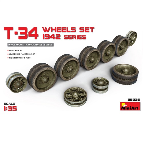 1/35 T-34 Wheels set 1942 series