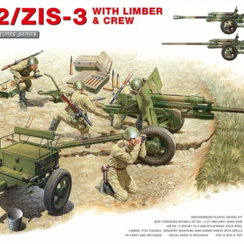 1/35 ZIS-2 / ZIS-3 Con LIMBER & CREW. 2 IN 1