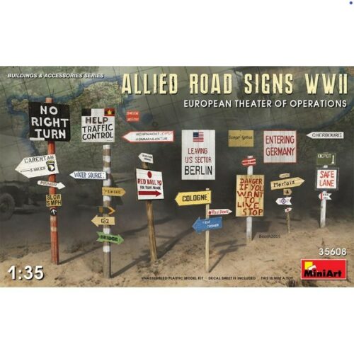 1/35 Allied Road Signs WWII Europe