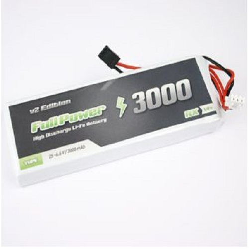 Batteria RX LiFe 2S 3000mAh 35C V2 - JR