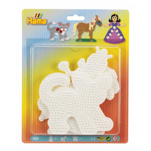 Hama basi (gatto, cavallo, principessa) senza perline