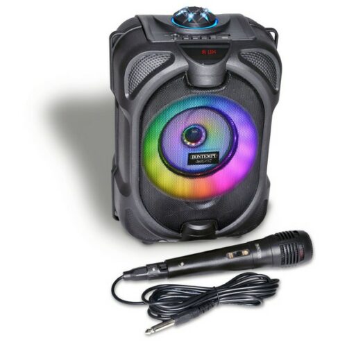 Cassa amplificatore Wireless 80 Watt con microfono e luci RGB