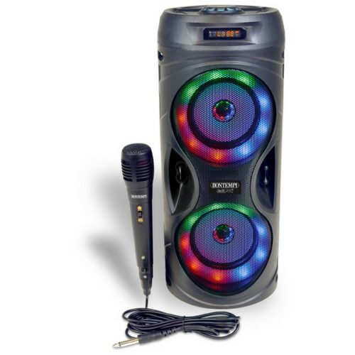 Cassa amplificatore Wireless 160 Watt con microfono e luci RGB