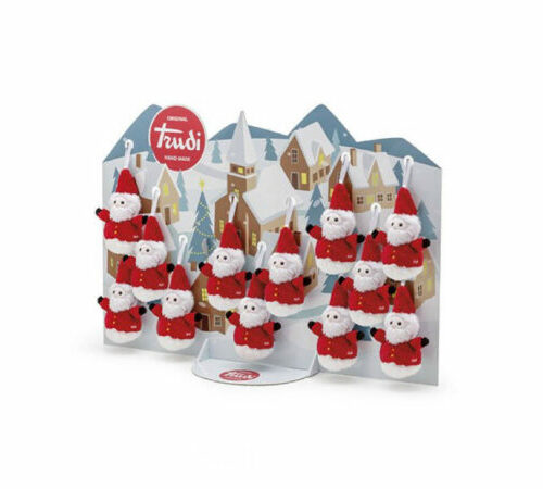 Peluche Trudi Portachiavi Babbo Natale