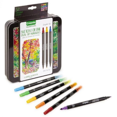 Crayola Signature - Pennarelli doppia punta