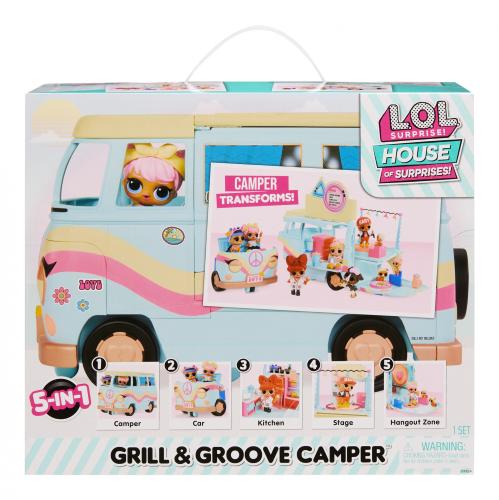 L.O.L. Surprise!  HOUSE OF SURPRISES- GRILL & GROOVE CAMPER