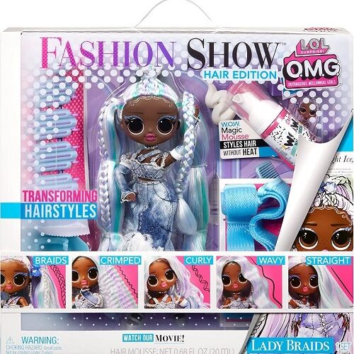 L.O.L.  FASHION SHOW- TRANSFORMATION HAIR LADY BRAIDS