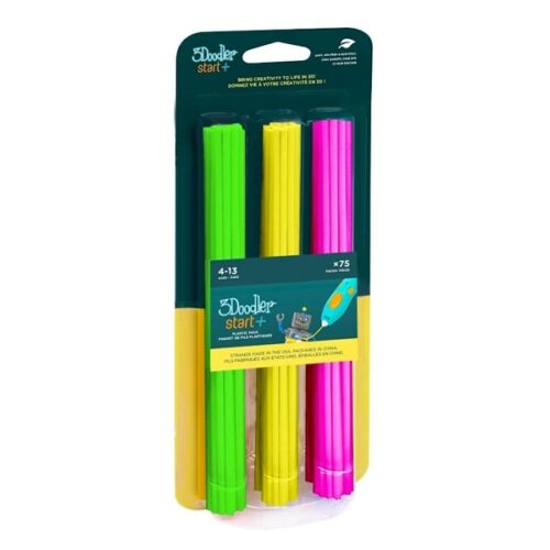 3Doodler REFILL 75pz NEON GLOW 3d