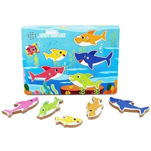 Puzzle in legno Baby Shark con effetti sonori