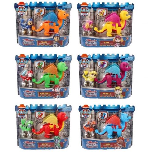 Paw Patrol Cuccioli Rescue Knights con Drago Ass.to