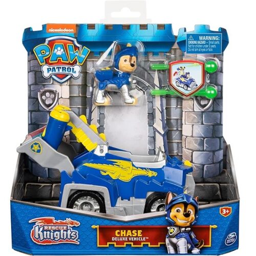 Paw Patrol Veicolo Tematizzato di Chase Rescue Knights