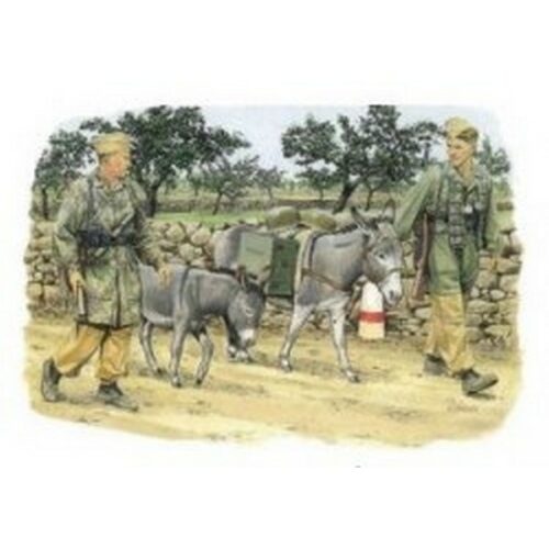 1/35 German Fallschirmjager with Donkeys