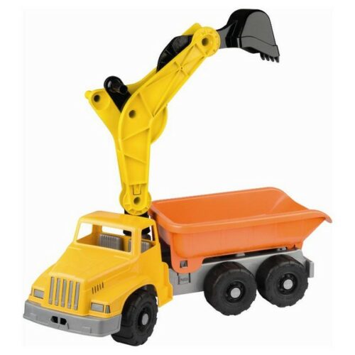 Camion con escavatore gigante