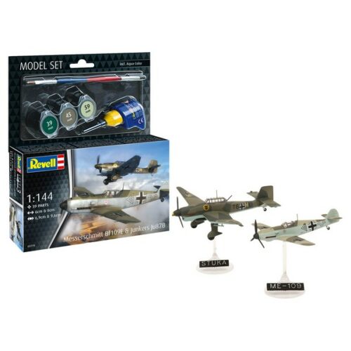 1/144 MODEL SET MESSERSCHMITT BF109E & JUNKERS JU87B