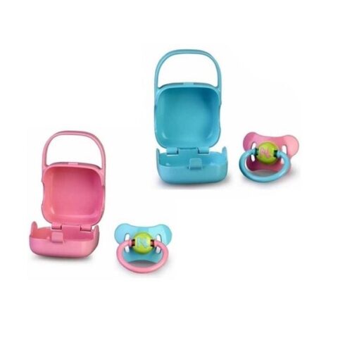 Nenuco Ciuccio azzurro con contenitore rosa