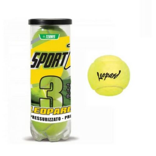 3 palline tennis pres. Leopard