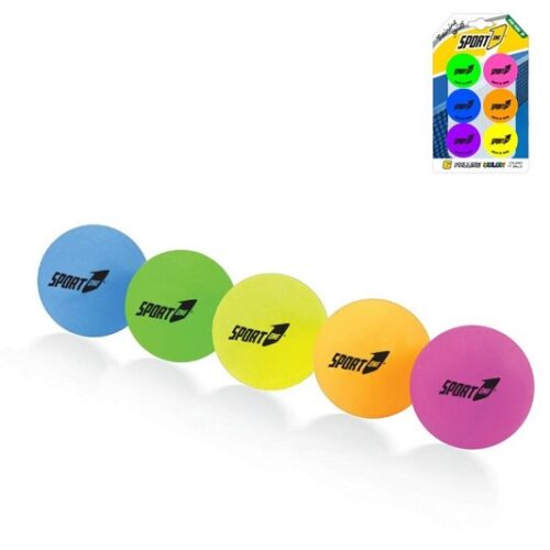 6 palline colorate Ping pong