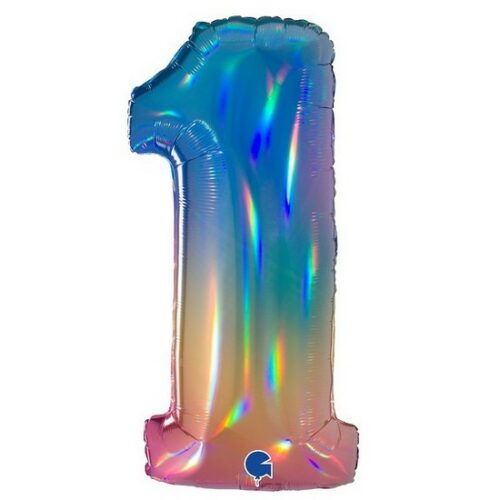 Palloncino metallico 1 rainbow