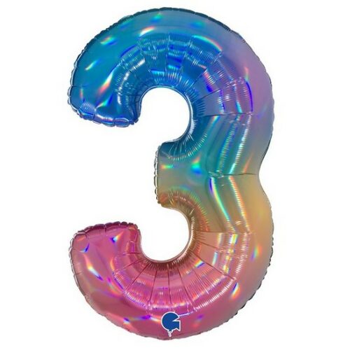 Palloncino metallico 3 rainbow