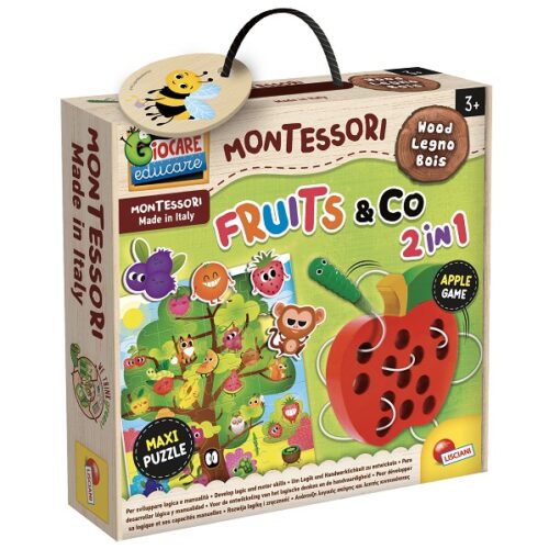 Montessori Baby Wood Fruit & Co 2in1