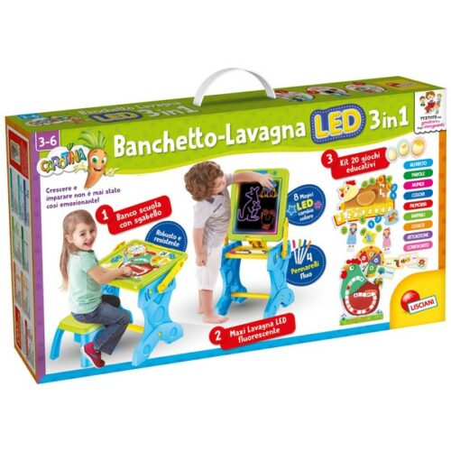 Carotina Banchetto Lavagna Led 3 In 1