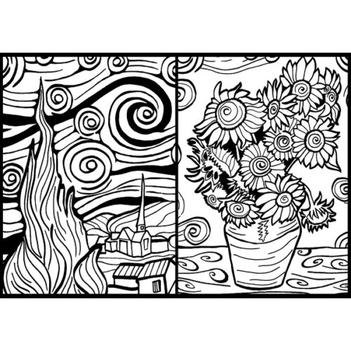 Colorvelvet Notebook A5 80 pagine Van Gogh