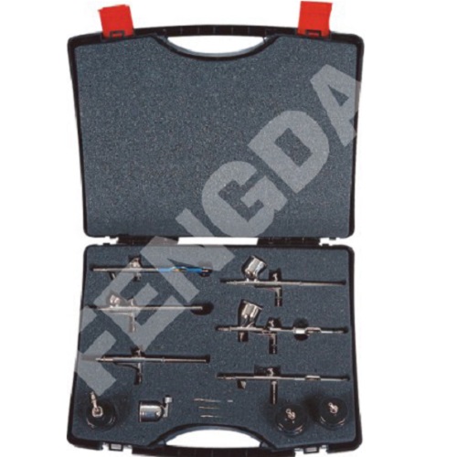 BD-813 Fengda Kit 6 Aerografi in valigetta